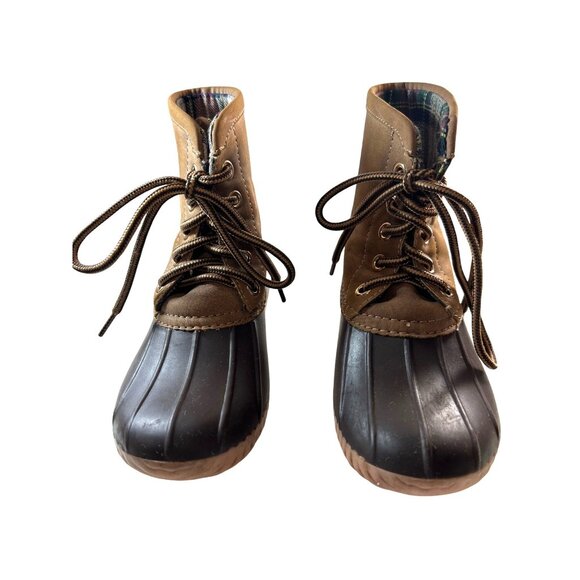 MARLEYLILLY Toddler Girls Shoes Hunting Boots Lined Brown Size 10 - Picture 1 of 9
